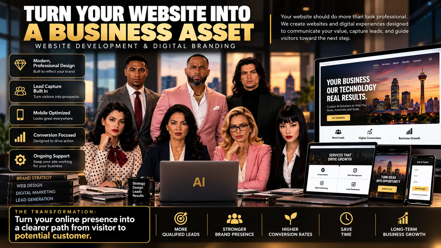 Website development and branding